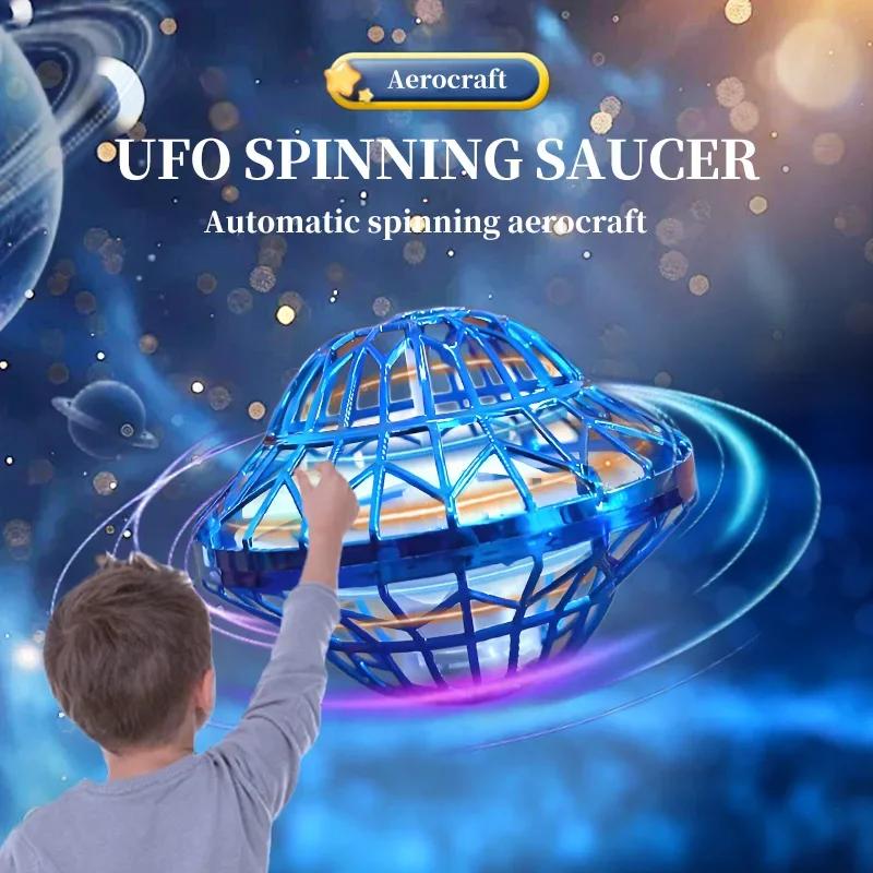 Upgraded UFO With LED Lights Flying Spinner Fidget Toys Boomerang Flyorb Magic Flying Ball Drone Orb Fly Nova Children Toy Gifts