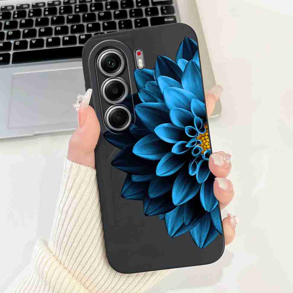 For Tecno Camon 40 Pro 5G Case Fashion Flower Cute Rabbit Soft Silicone Cover For Tecno Camon 40Pro 5G 6.78" Bumper Phone Cases