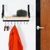 Wall Hanging Kitchen Bathroom Shelf Rail for Utensils, Cups, Towels
