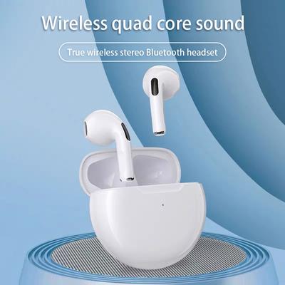 Беспроводные наушники Pro 6 TWS с микрофоном Fone Bluetooth Наушники Спортивная гарнитура для бега для Apple iPhone Xiaomi Pro6 Вкладыши