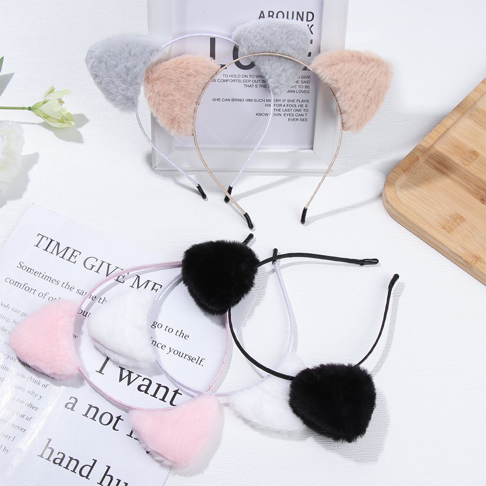 Party Bar Anime Cosplay Face Wash Plush Cute Hair Hoop Hair Band Cat Ears Headband Hair Accessories