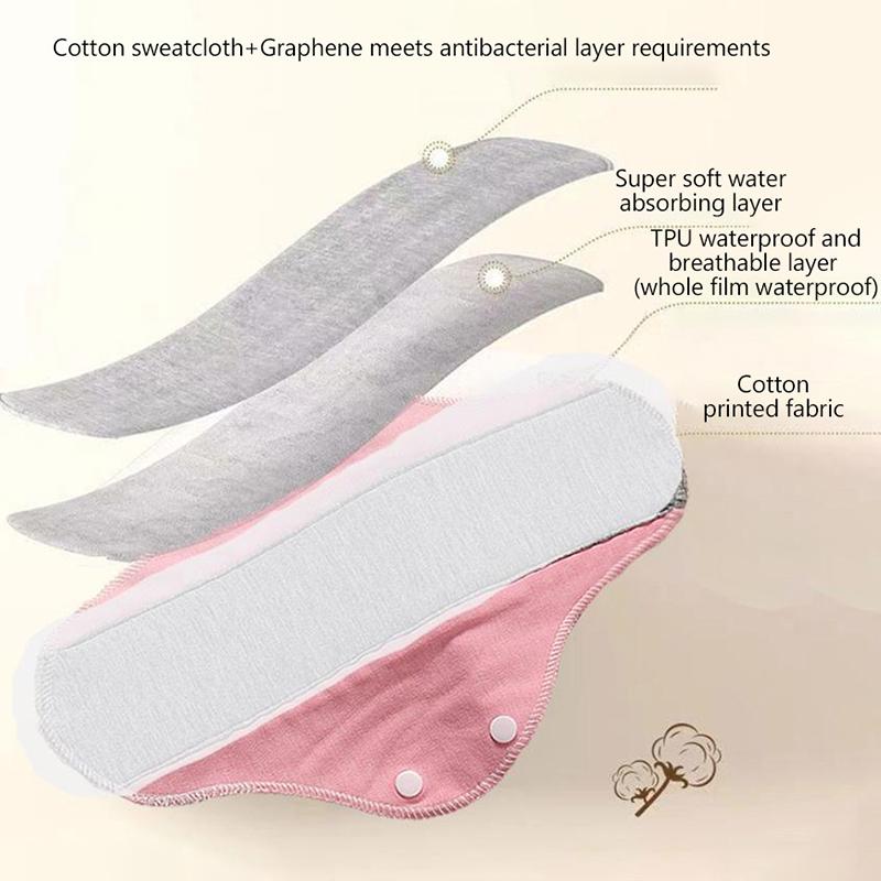 Тонкие тканевые прокладки Мягкие хлопковые моющиеся женские ежедневные прокладки Гигиенические прокладки Салфетки Ежедневные многоразовые менструальные гигиенические прокладки