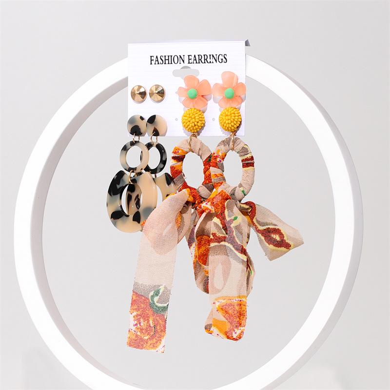 Красочные серьги-капли для женщин, модные геометрические акриловые серьги из смолы, ювелирные изделия для вечеринок