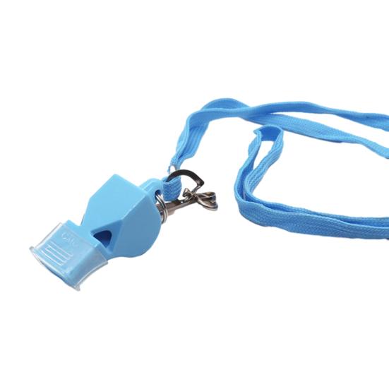 Свисток с шнурком и ручкой для рта. Пластиковый спортивный свисток. Громкий четкий звук. Свисток для тренеров, судей, тренировок, кемпинга, выживания в чрезвычайных ситуациях.