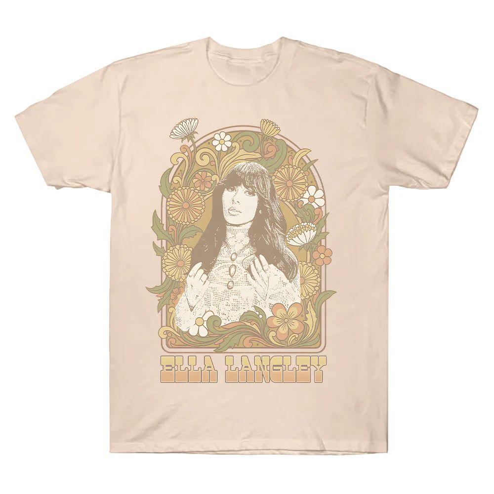 Fashion New Cotton Clothes Ivory Dandelion Tee Ella Langley Dandelion Album Tshirts Round Neck Short Sleeve Casual Tee Unisex