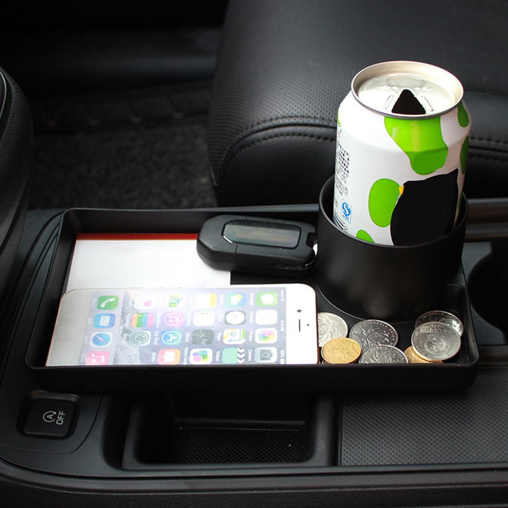 Автомобильный держатель для хранения стаканов, мобильных телефонов, ключей, всякой всячины, органайзер для хранения автомобильных аксессуаров H8O7
