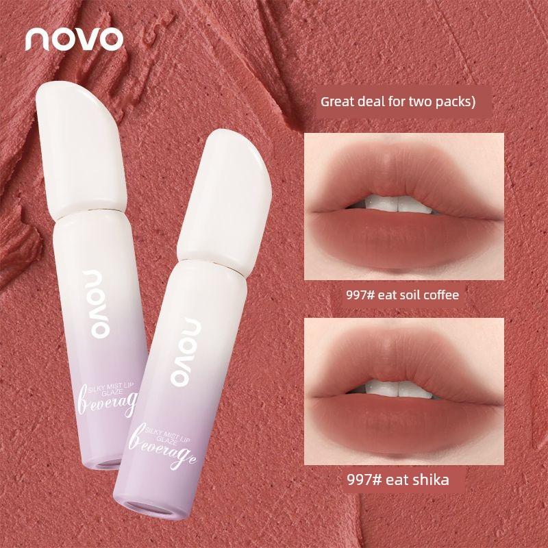 Novo Cream Ice Cream Velvet Lip Glaze Matte Long-Lasting Color Niche Affordable Lipstick