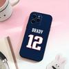 Rugby Tom B-Brady 12  Phone Case Silicone Soft For IPhone 17,16,15,14,13,12,11,XS,Plus Pro Max