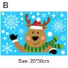 Christmas Stickers Nine Colours Double Sided Static Window Glass Stickers Christmas Day Decoration Supplies