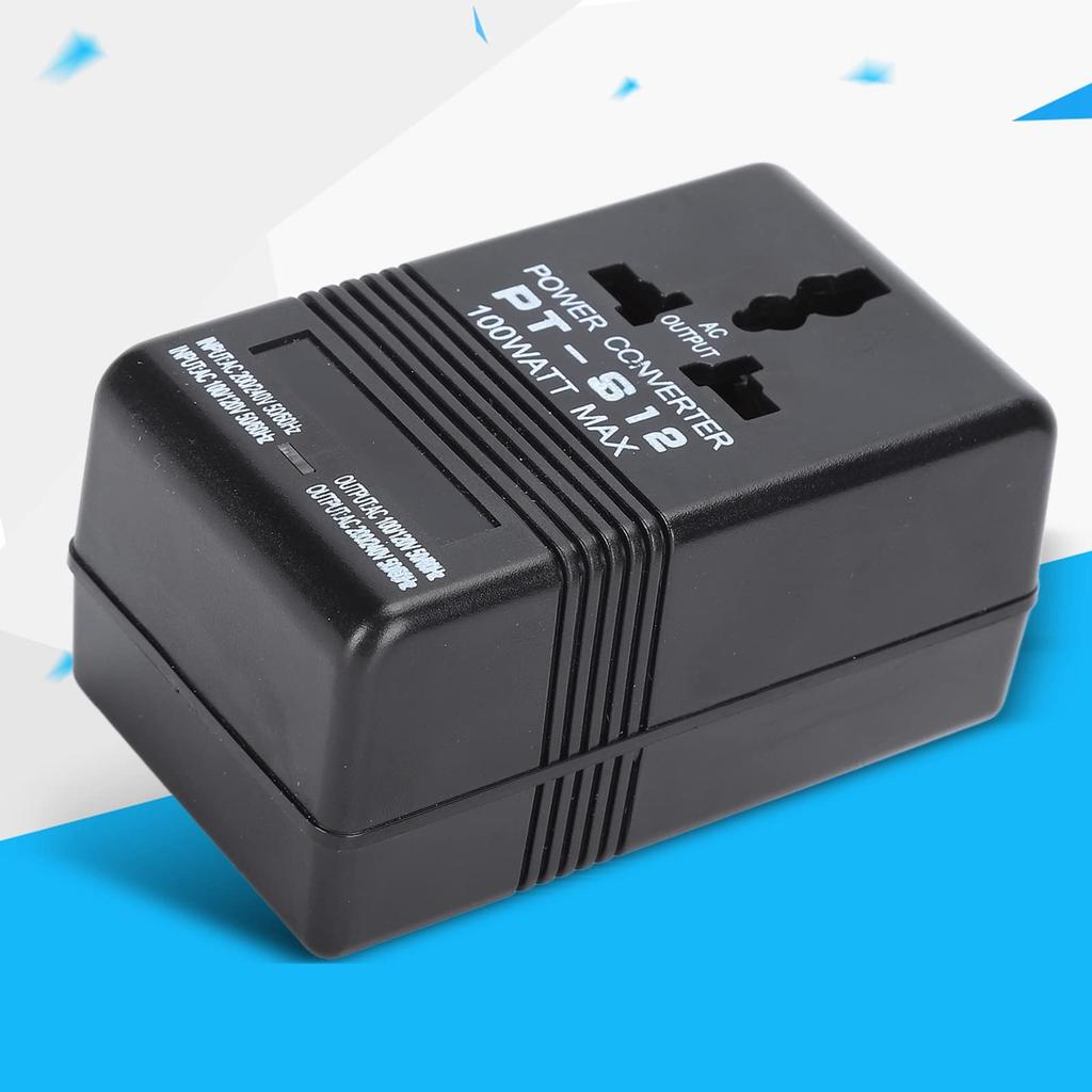 Power Conversion Adapter Overseas Conversion Plug Voltage Converter AC Step Up Back Power Adapter Transformer 100w For Small Home Appliances Ideal for