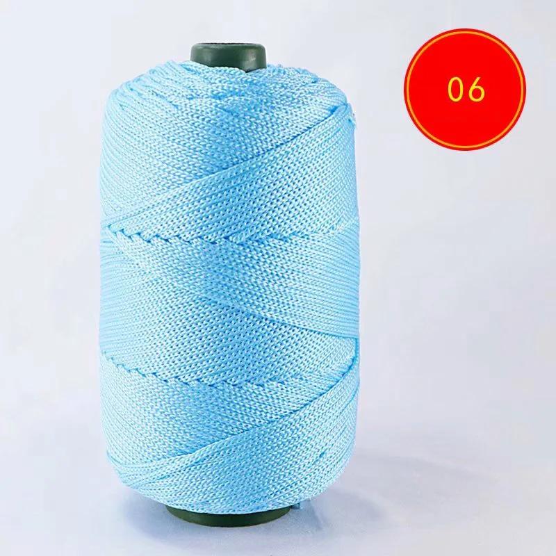 230 граммов легкой вискозной веревки Ice Rope, летняя шляпа от солнца, ручная работа, крючок для подушки, полая яркая шелковая пряжа средней толщины из шерсти
