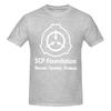 Унисекс забавная футболка SCP Foundation Streetwear Хлопковая с круглым вырезом Унисекс футболка
