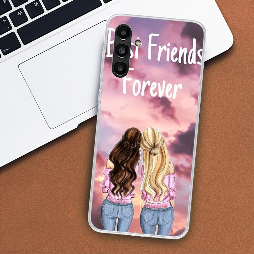 Girls Bff Best Friends Forever Phone Case For Samsung Galaxy A02S A12 A22 A32 A42 A52 A72 A51 A50S A71 A41 A31 A21S A70S A40 A30