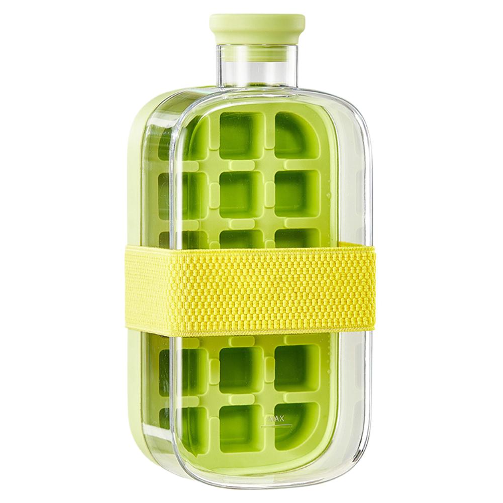 No Touch Silicone Ice Cube Tray Ice Machine Bottle No Spill Ice Tray For Freezer Ice Cream Buckets Kitchen Accessories