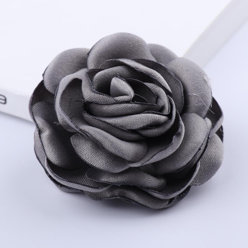5CM Large Fabric Flower with Burned Edge for Jewelry, Clothing, Headwear, Hair Clips & Decorative Accessories