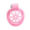 Pink Male Penis Chastity Cage Set Small Bird Chastity Belt With 5 Size Cock Rings and Metal Tube Penis Bondage Slave Man Sex Toy