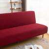 Сплошной цвет безрукавный чехол для дивана-кровати, эластичные дешевые чехлы для диванов для гостиной, моющиеся съемные чехлы, складной чехол для дивана