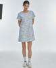 Manavis Seven Lovely Tweed Dress [Blue]