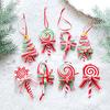 Home Decoration Mini Xmas Tree Christmas Candy Pendant Twisted New Year Hanging Party