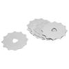 10Pcs Rotary Cutter Blades Stainless Steel Power Off Fabric Cutters Blades Replacement Blades for Sewing Paper Cutting