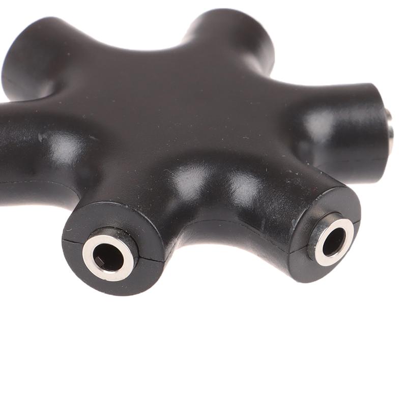 6*3,5 мм многопортовый концентратор Aux разъем для наушников сплиттер аудиокабель конвертер