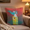 Anime Kwaii MMonument Valley Games Pillow Case Soft Plush Cushion Cover Double Print and Invisible Zipper for Sofa Home Car Use