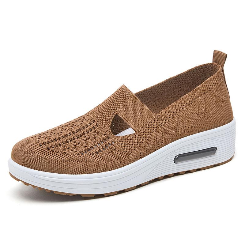 Женские туфли летние новые однопедальные туфли для мам на воздушной подушке легкие прогулочные туфли на платформе универсальные одинарные туфли