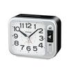 MAG Alarm Clock, Analog, Silent, Continuous Second Hand, Bell, Alarm, Snooze, Light, Silver, Bell King T-687A SM-Z, Noah Precision