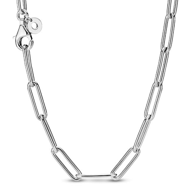 Original New S925  Infinity Knot Bead &Pave Me Link Snake Chain Sliding Necklace For Fashion Bead Charm Diy Jewelry