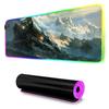 Коврик для мыши RGB Игровой коврик для мыши Большой светодиодный коврик Настольный коврик для ПК Светящийся коврик для мыши Большие коврики для клавиатуры Настольный ковер с подсветкой