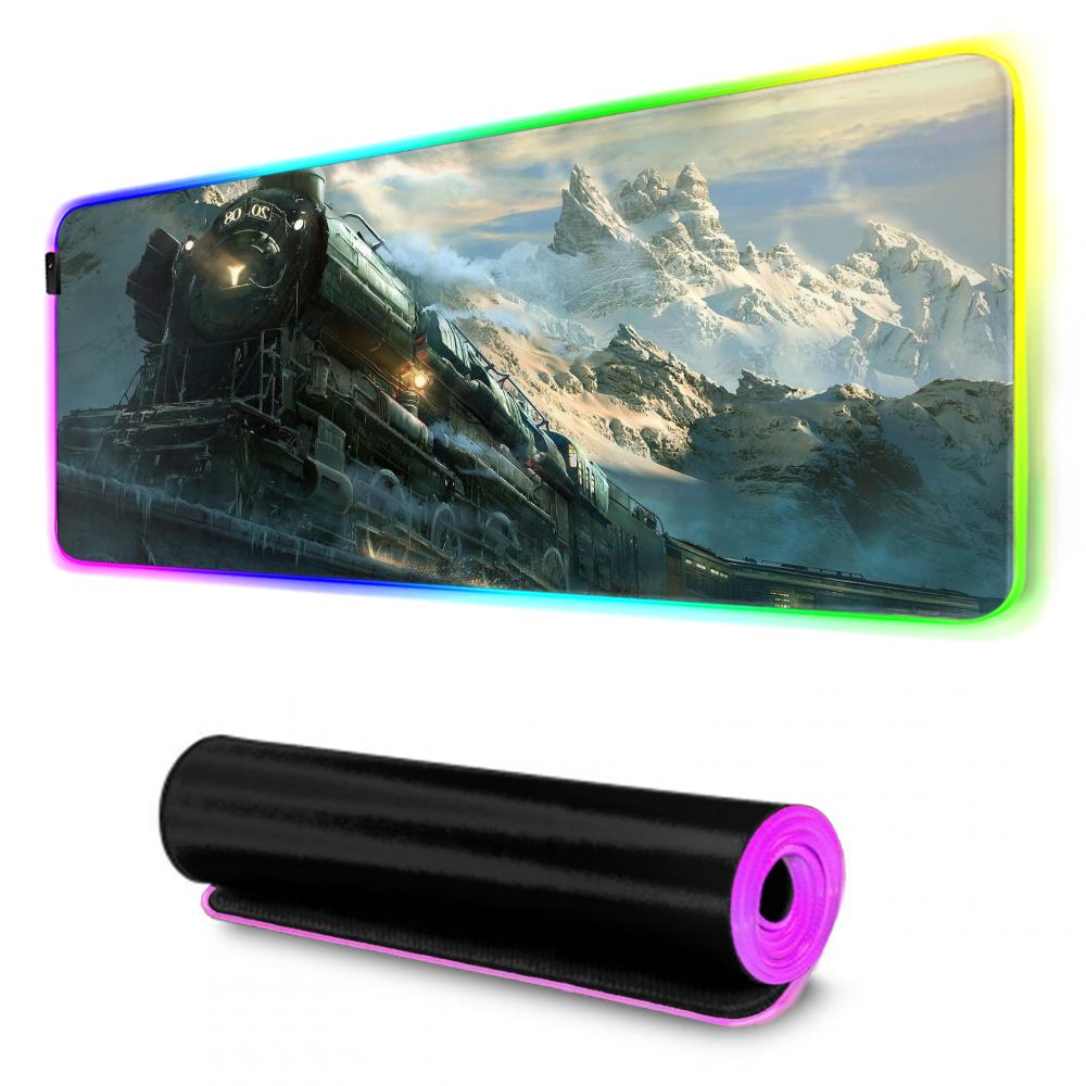 Коврик для мыши RGB Игровой коврик для мыши Большой светодиодный коврик Настольный коврик для ПК Светящийся коврик для мыши Большие коврики для клавиатуры Настольный ковер с подсветкой