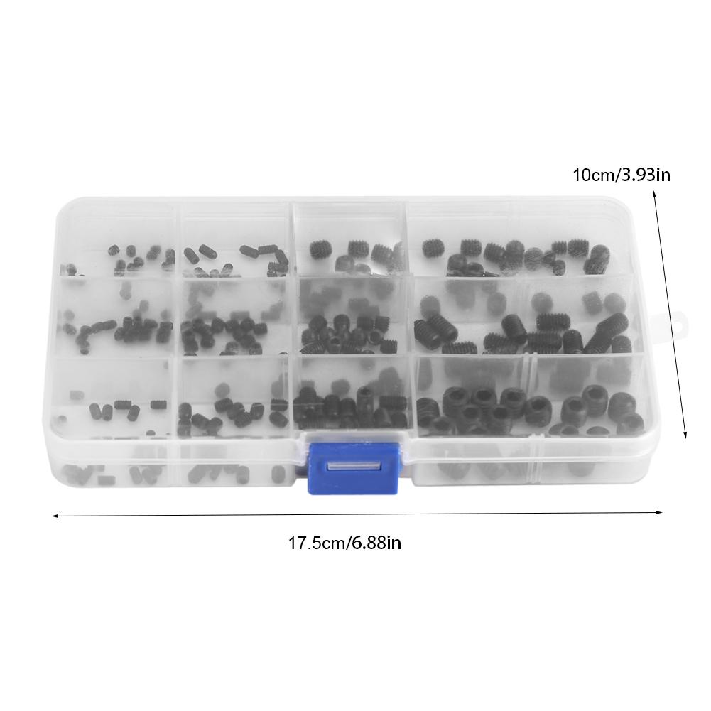 240 шт. Набор винтов с шестигранной головкой из углеродистой стали, болты с пластиковым корпусом