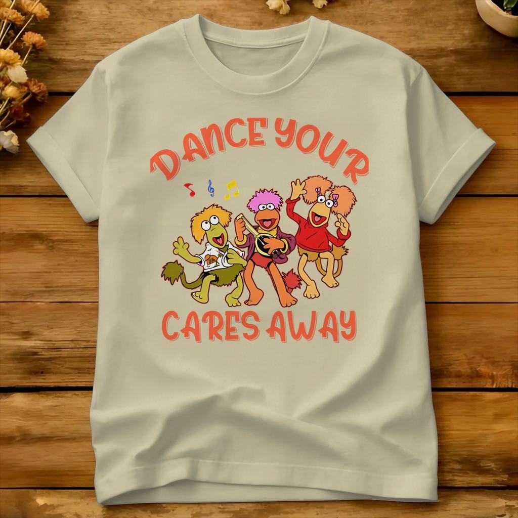 Oversized TShirt Fraggle Rock 100 Cotton TShirts Hip Hop Tshirt For Unisex Summer Awesome Design Short Sleeve Clothes