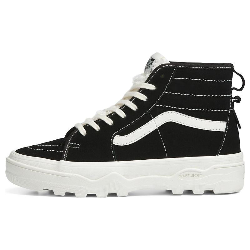 Vans SK8 HI Шерпа Замша Сентри 'Черный Белый' Vans VN0A4BVWBLK