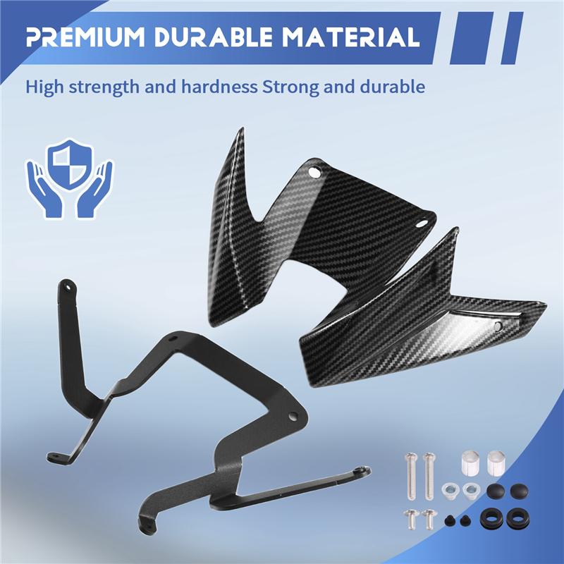 A28G-For Honda CB500 Hornet CB 500 2024 2025 Front Motorcycle Wing Spoiler Downforce Aerodynamic Fairing Winglets
