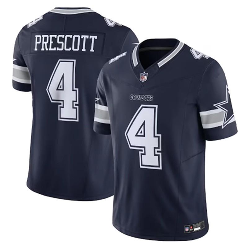 Dallas Cowboys 4 Prescott Football Jersey Men Sports Training Running Wear