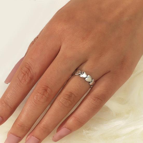 Кольцо на палец, элегантное подарочное, неаллергическое, блестящее, женское кольцо с сердцем любви, модные украшения