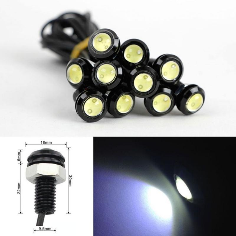 New Car Mini Navigation Light LED18MM Eagle Eye Light Lightweight Rogue Light Screw Reversing Light Motorcycle Modification