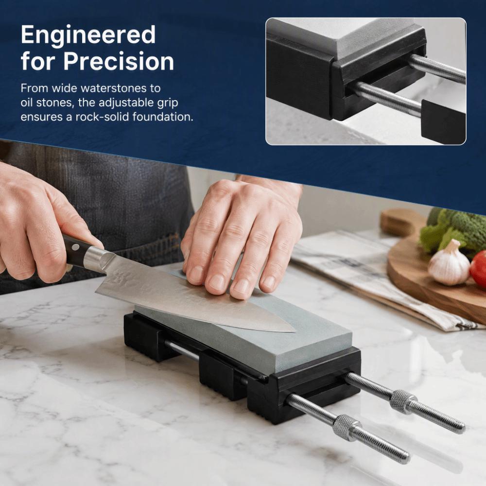 Non Slip Sharpening Stone Holder Adjustable Knife Sharpener Stand Stable Grindstone Base Outdoor