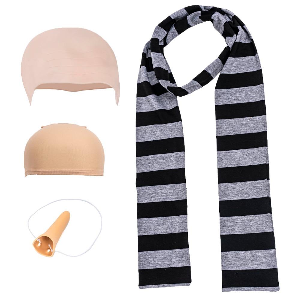 Striped Halloween Costume Accessories Despicable Me Winter Scarf New Gru Cos Scarf for Adult