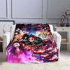 Anime Demon Slayer Blanket Super Soft Warm Blanket Cover Flannel Throw Blanket Picnic Blanket Blankets for Beds Picnic Blanket