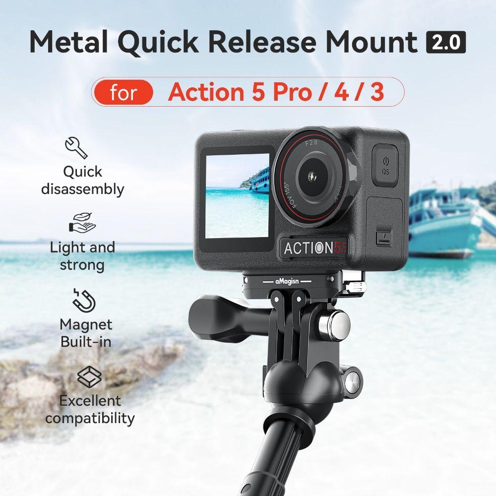 Металлический магнитный адаптер для штатива, аксессуары для экшн-камер Osmo Action 5 Pro/4/3
