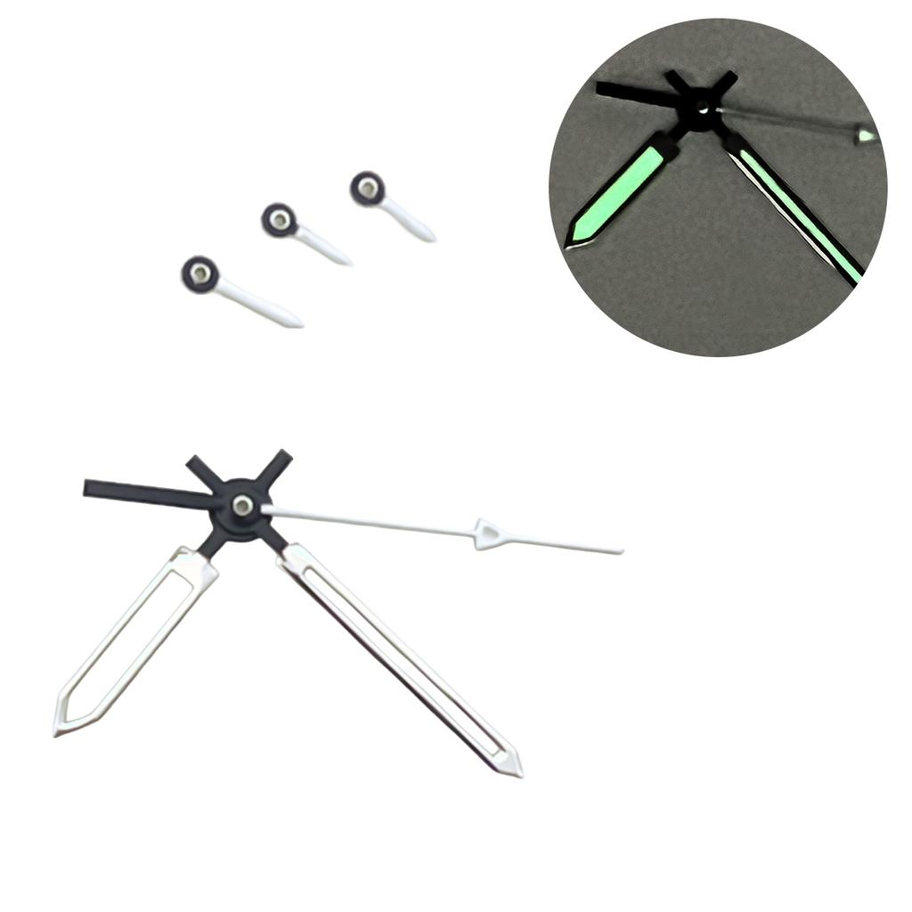 Циферблат VK63 многофункциональные стрелки часов панда зеленый люминесцентный S логотип спортивные кварцевые стрелки часов циферблат и стрелки для Seiko mod