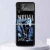 Retro Singer Kurt Cobain Shockproof Case For Samsung Galaxy Z Flip 7 6 5 4 3 5G Phone Cover Z Flip3 Flip4 Flip5 Flip6 Flip7 Shel