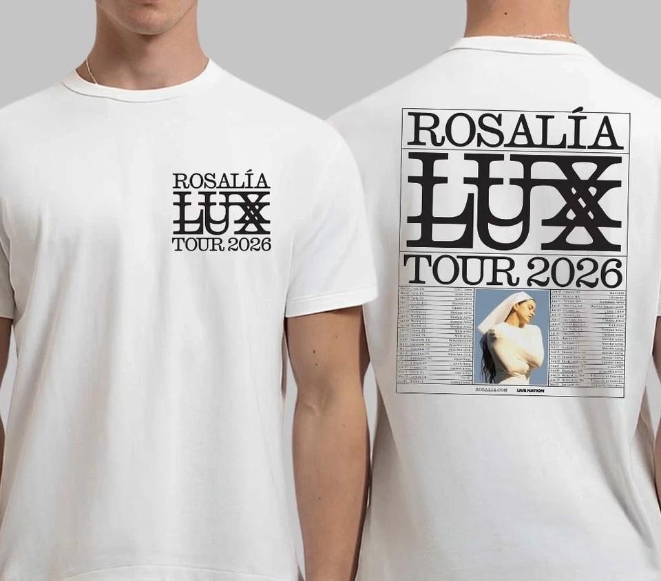 Rosalia LUX Tour 2026 Europe UK North American 100% Cotton Shirt MC1467 Unisex T-Shirt