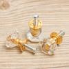 Cabinet Handles Wardrobe Diamond Shape Pull Handle Crystal Glass Knobs Cupboard Pulls Door Knobs