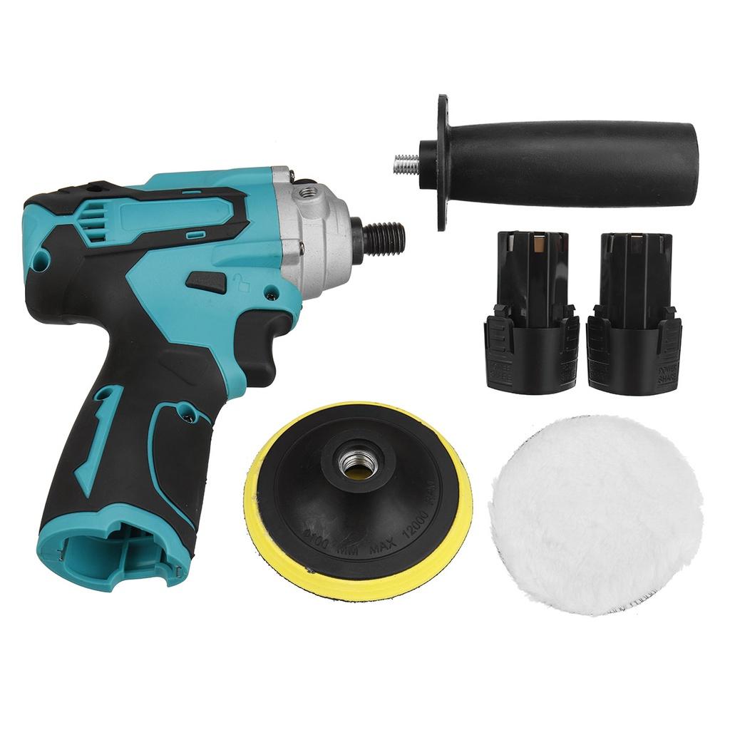 12 В портативная беспроводная электрическая полировальная машина для автомобиля, очиститель для полировки автомобиля, регулируемая, 5 скоростей, перезаряжаемая