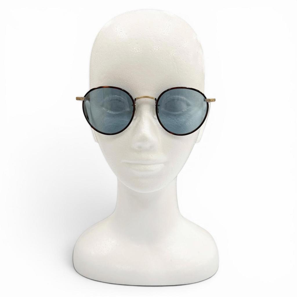 Great GARRETT LEIGHT sunglasses Wilson Tortoiseshell Pattern Clear brown mens Used