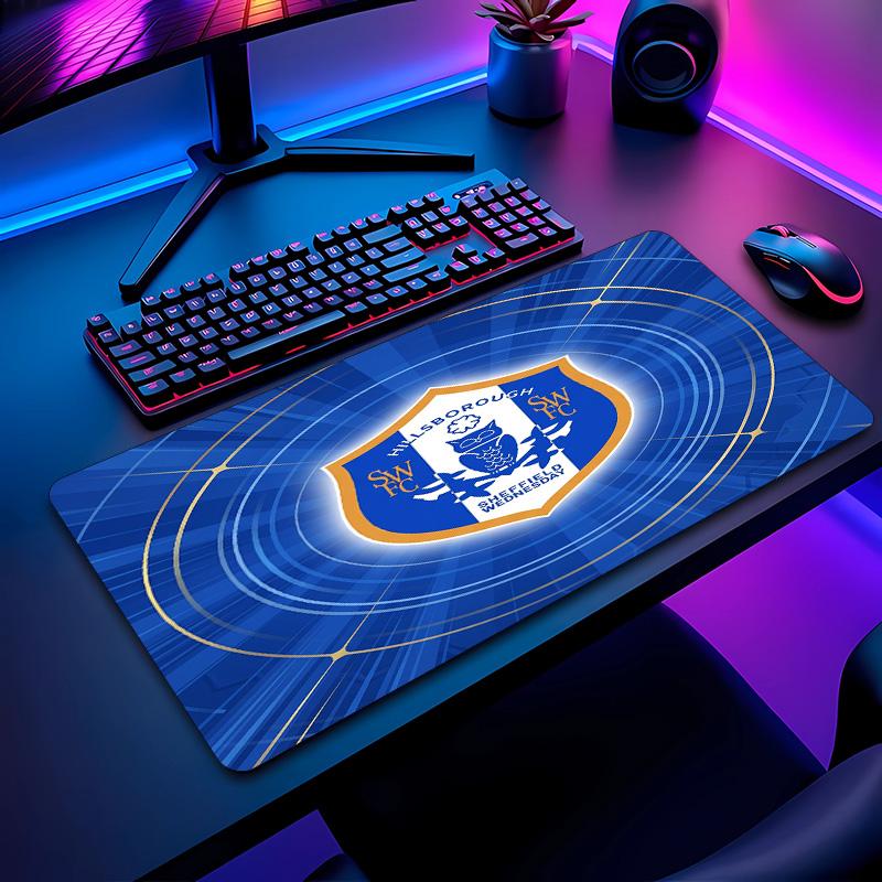 Sheffield Wednesday Football Pattern Mouse Pad Non?Slip Rubber Base Gaming Mousepad For Desk Office Home