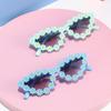 7313 Children'S Cartoon Cat Eye Sunglasses, New Baby Sunshade Cute Flower Glasses, Girls' Fashion Sunglasses